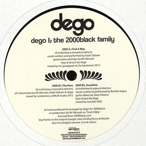 Dego & The 2000Black Family - EP
