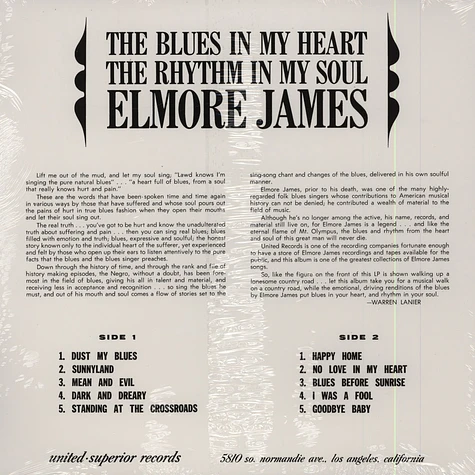 Elmore James - The Blues In My Heart The Rhythm In My Soul