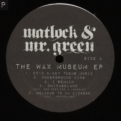 Matlock & Mr. Green - The Wax Museum EP