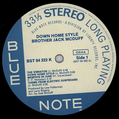 Brother Jack McDuff - Down Home Style