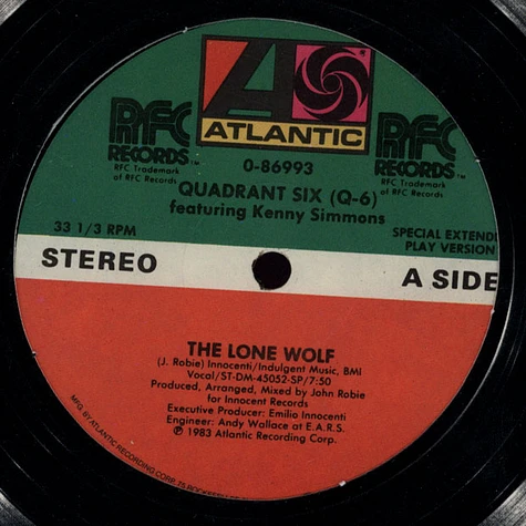 Quadrant Six featuring Kenny Simmons - The Lone Wolf