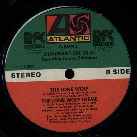 Quadrant Six featuring Kenny Simmons - The Lone Wolf
