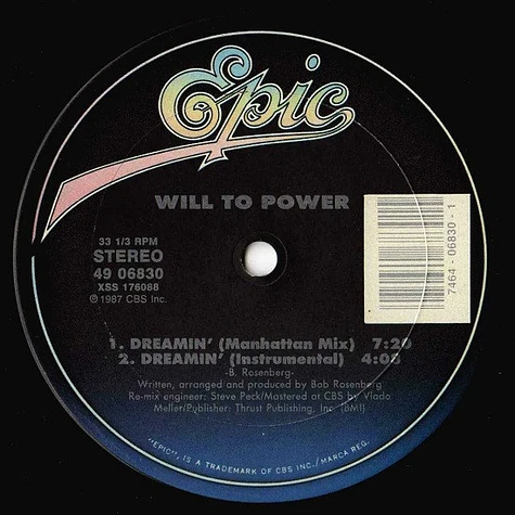 Will To Power - Dreamin'