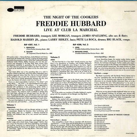 Freddie Hubbard - The Night Of The Cookers - Live At Club La Marchal - Volume 1