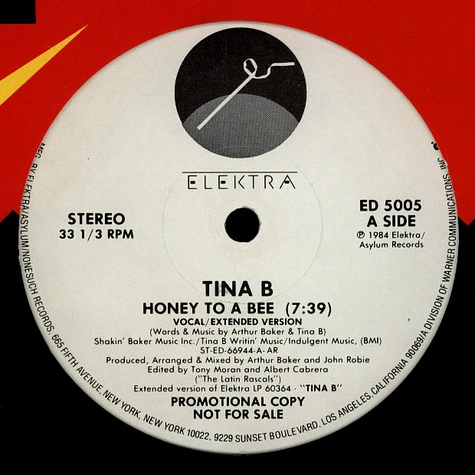 Tina B - Honey To A Bee