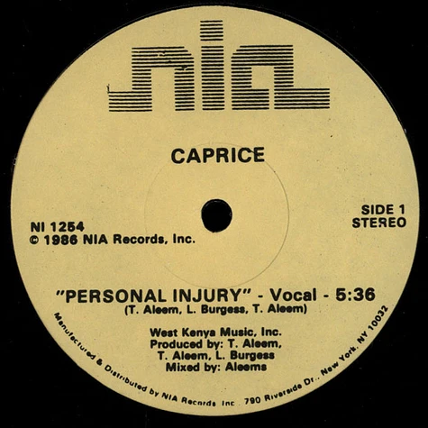 Caprice - Personal Injury