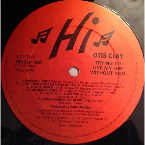 Otis Clay - Trying To Live My Life Without You
