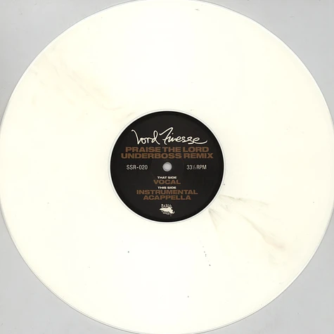 Lord Finesse - Praise The Lord Underboss Remix White Vinyl Edition