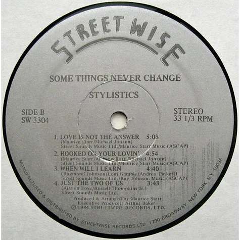 The Stylistics - Some Things Never Change