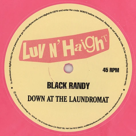 Black Randy - Down At The Laundromat