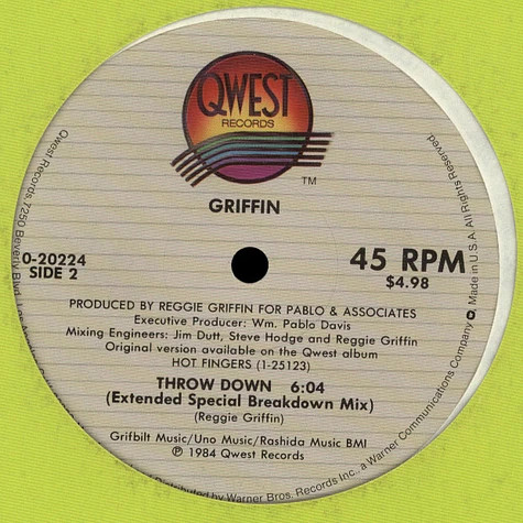 Reggie Griffin - Throw Down