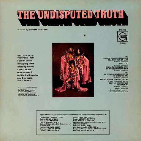 Undisputed Truth - Face To Face With The Truth