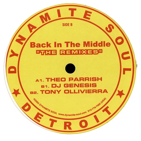 DJ Genesis - Back In The Middle (The Remixes)