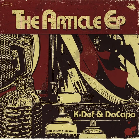 K-Def & DaCapo - The Article EP Red & Black Viny Edition