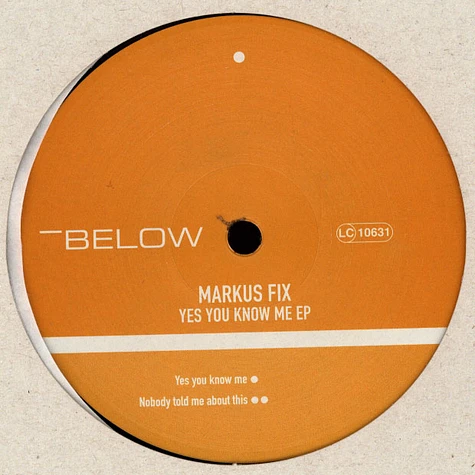 Markus Fix - Yes You Know Me EP