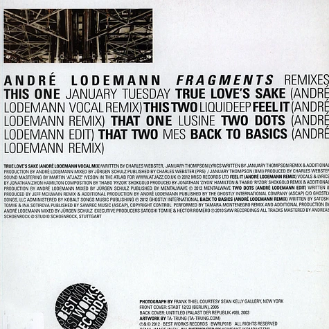 Andre Lodemann - Fragments - Remixes