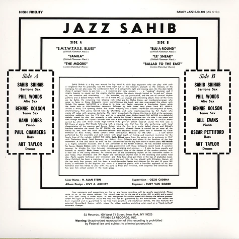Sahib Shihab - Jazz Sahib