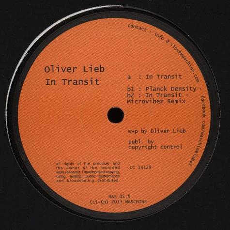 Oliver Lieb - In Transit
