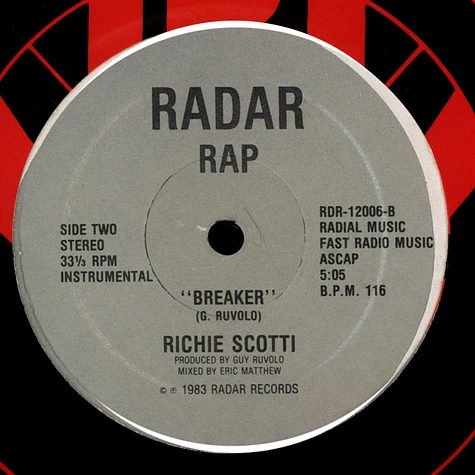 Richie Scotti - The Break / Breaker