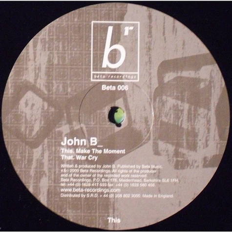 John B - Make The Moment / War Cry (Remix)