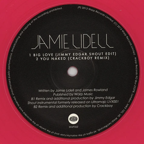 Jamie Lidell - Big Love Remixes