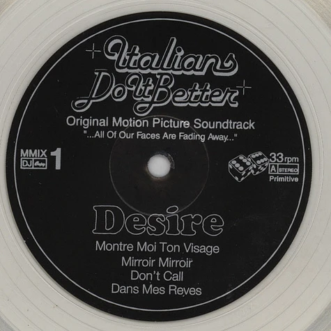 Desire - II Clear Vinyl Version