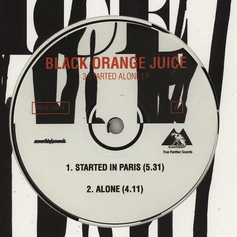Black Orange Juice - 3 Started Alone EP