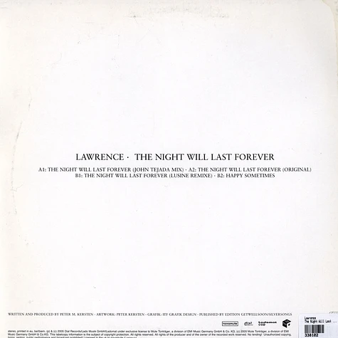 Lawrence - The Night Will Last Forever