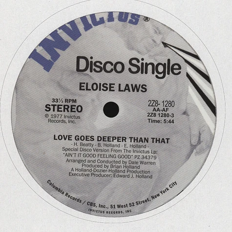 Eloise Laws - Love Goes Deeper Than That