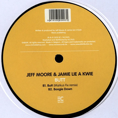 Jeff Moore & Jamie Lie A Kwie - Butt