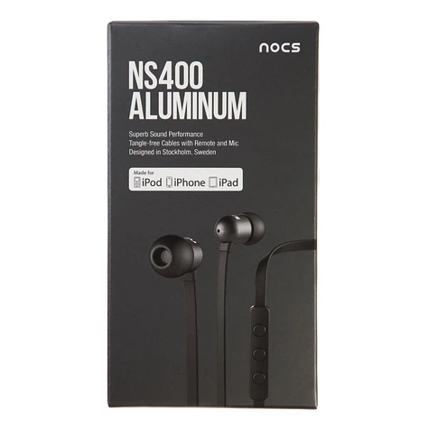 nocs - NS400 Aluminium Earphones with Remote and Mic (For Apple Devices)