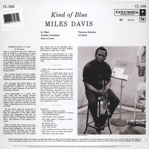 Miles Davis - Kind Of Blue