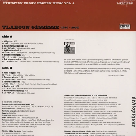 Tlahoun Gessesse - Ethiopian Urban Modern Music Volume 4