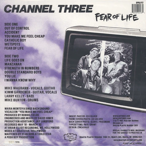 Channel Three - Fear of Life Colored Vinyl Edition