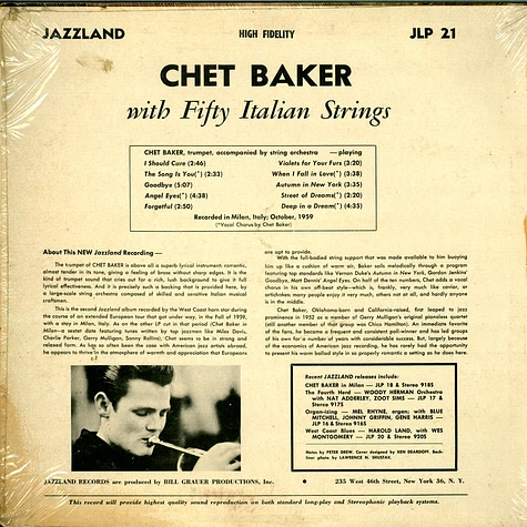 Chet Baker - Chet Baker With Fifty Italian Strings