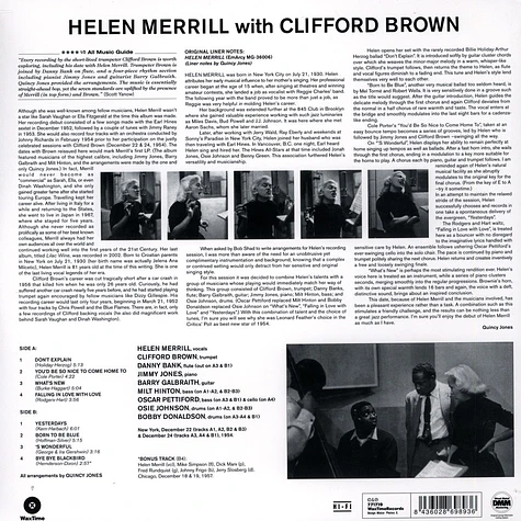 Helen Merrill - With Clifford Brown