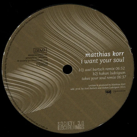 Matthias Korr - I Want Your Soul