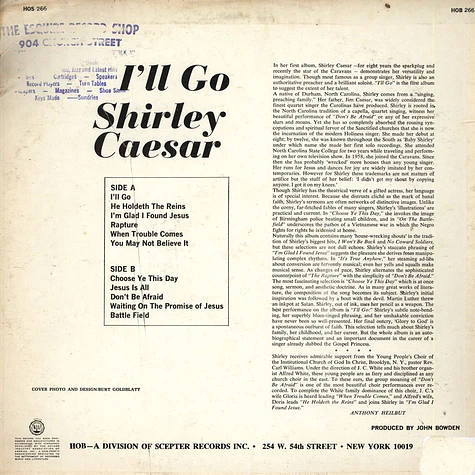 Shirley Caesar - I´ll Go