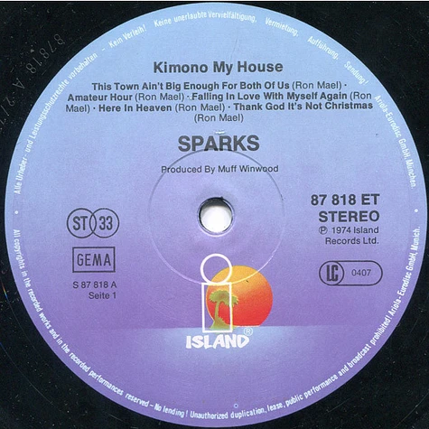 Sparks - Kimono My House