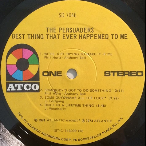 The Persuaders - Best Thing That Ever Happened To Me