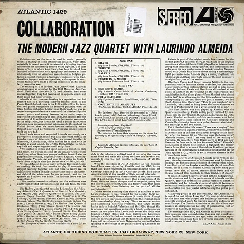 The Modern Jazz Quartet With Laurindo Almeida - Collaboration