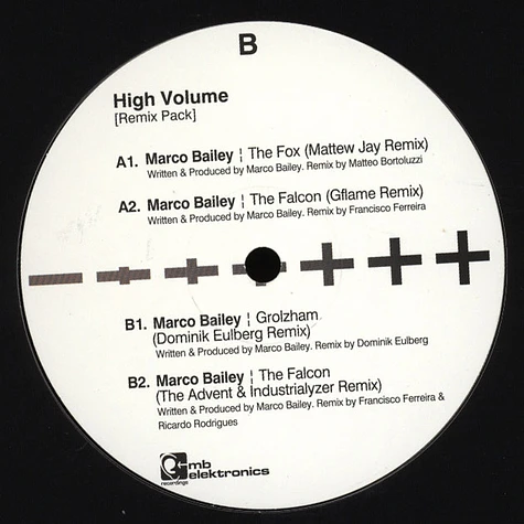 Marco Bailey - High Volume Remix Pack