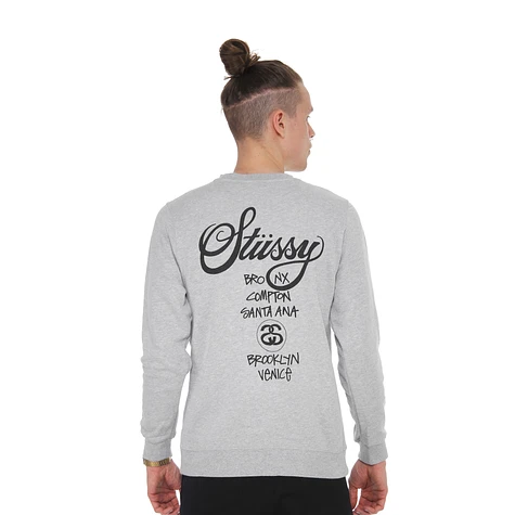 Stüssy - World Tour Crewneck Sweater