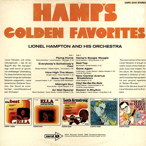 Lionel Hampton And His Orchestra - Golden Favorites