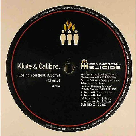 Klute & Calibre - Losing You / Chariot