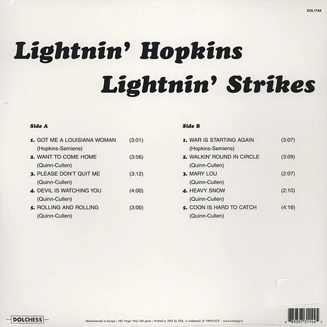 Lightnin' Hopkins - Lightnin' Strikes