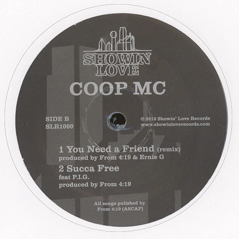 Coop MC - Watt Up Homie Grey & White Vinyl Edition