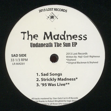 The Madness - Undaneath The Sun EP