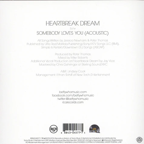 Betty Who - Heartbreak Dream / Somebody Loves You (Acoustic Version)