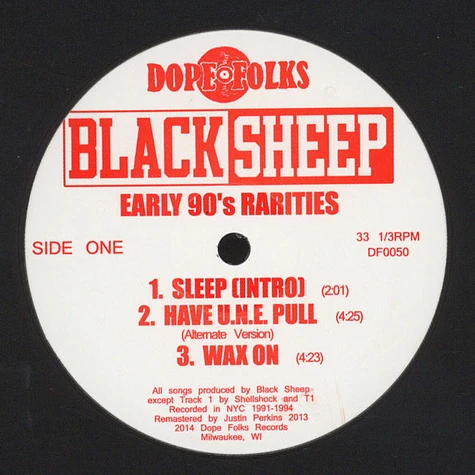 Black Sheep - Early 90's Rarities
